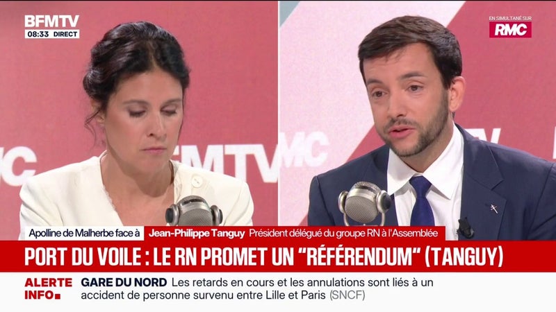 Latifa Ibn Ziaten: "Son voile ne rentre pas dans la définition du voile islamiste", estime Jean-Philippe Tanguy, député RN