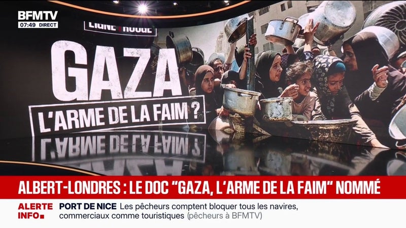 Le document Ligne Rouge "Gaza, l'arme de la faim ?" sélectionné au Prix Albert Londres