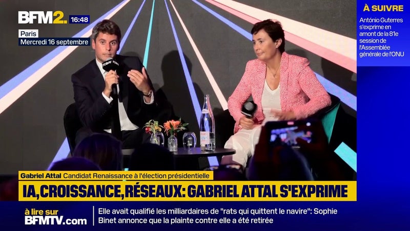 La dissolution a "contribué à quasiment flinguer l'économie française", estime Gabriel Attal