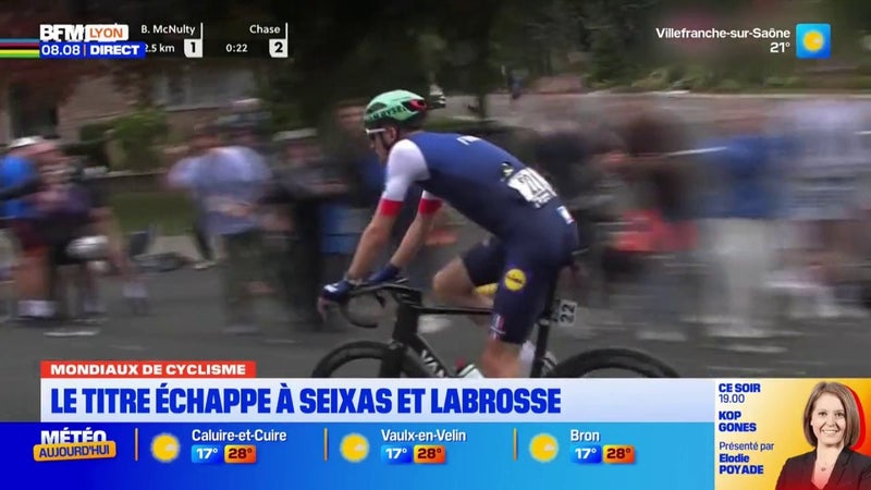 Le lyonnais Paul Seixas est arrivé à la 15e place des championnats du monde de cyclisme au Canada