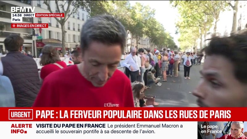 Pape en France: "C'est vraiment une joie de l'avoir à Paris", affirme ce membre de l'association L'Œuvre d'Orient