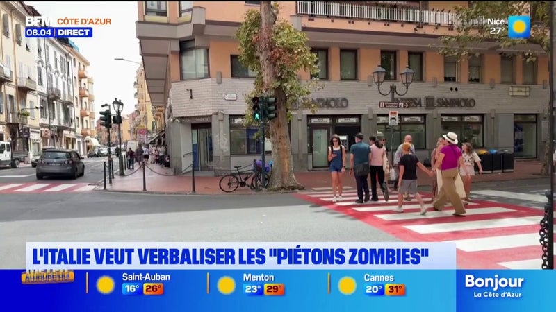 En Italie, le gouvernement veut verbaliser les "piétons zombies"