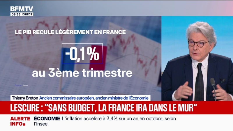 Pour l'ancien ministre de l’Économie Thierry Breton, l'économie "est à l'arrêt"