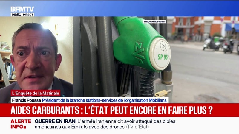 Prix du carburant: “Il faut maintenir les aides pour les grands rouleurs”, demande Francis Pousse, président de la branche stations-services de l’organisation Mobilians