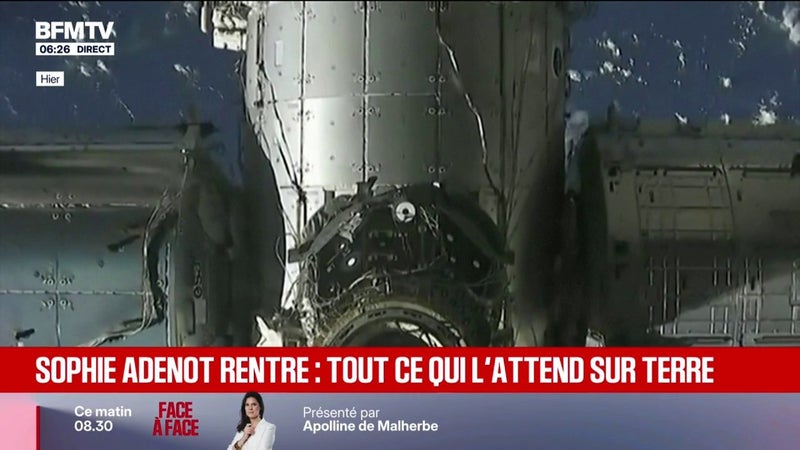 L'astronaute française Sophie Adenot a quitté la Station spatiale internationale (ISS) et fait route vers la Terre