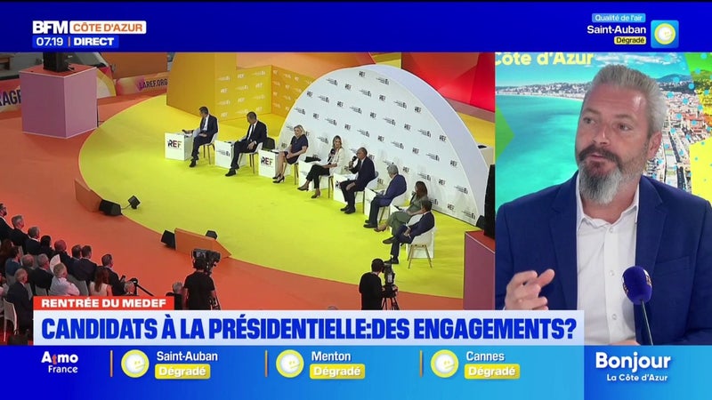 Rentrée du MEDEF à Paris : beaucoup d'annonces mais peu de concret selon F. Cannata de l'UPE 06