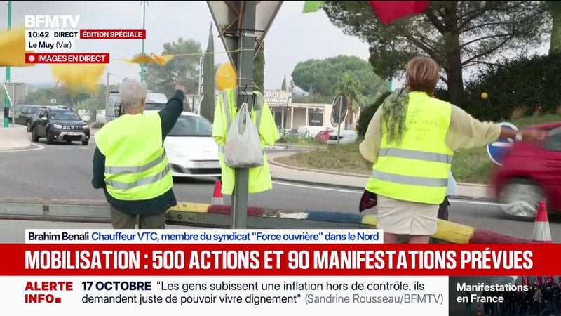 "Aujourd'hui on va manifester pour être entendus", affirme Brahim Ben Ali, chauffeur VTC, membre du syndicat Force Ouvrière