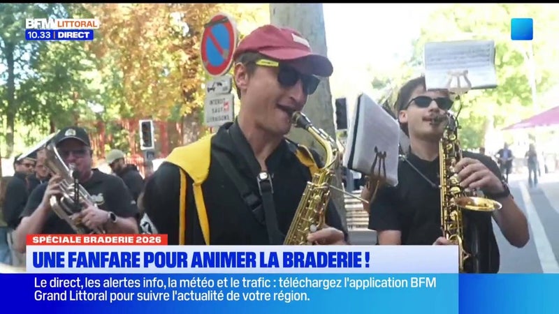 Ambiance festive à la braderie de Lille