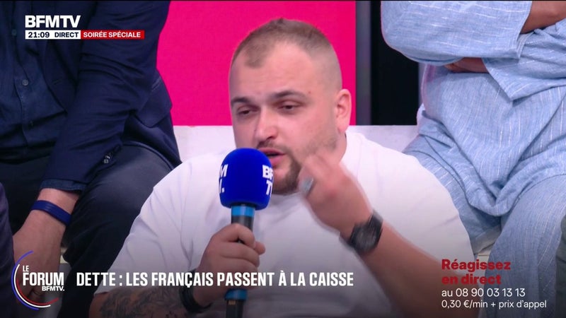 FORUM BFMTV - Dette: Samuel, artisan dans le BTP, estime qu'il "y a des économies à faire dans le train de vie de l'État"
