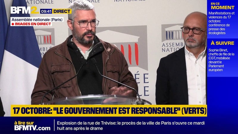 Violences: les écologistes envisagent de déposer "une plainte contre le ministre de l'Intérieur"
