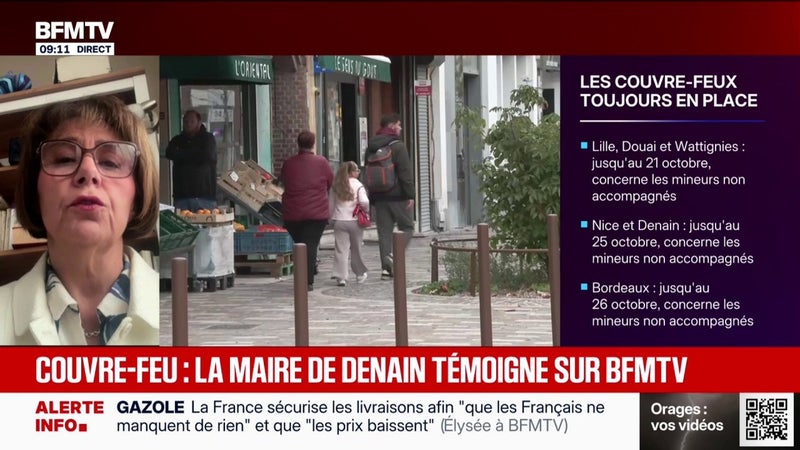 Couvre-feu à Denain: "La nuit a été calme", témoigne la maire PS de la commune Anne-Lise Dufour-Tonini
