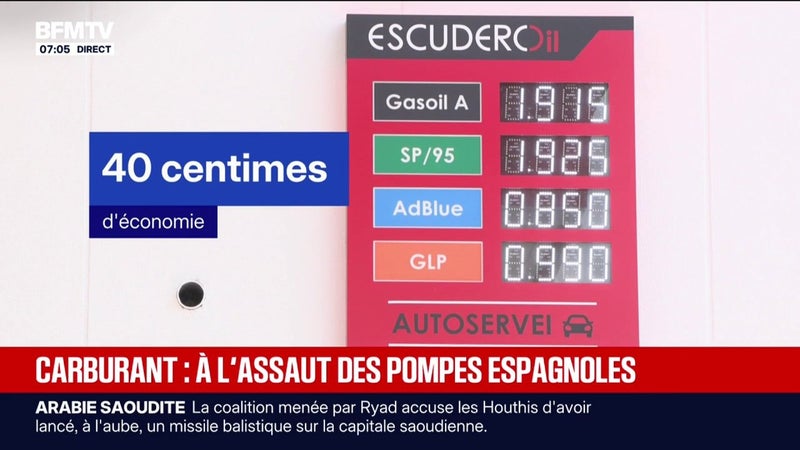 Flambée des prix du carburant: ces Français qui vont faire le plein en Espagne