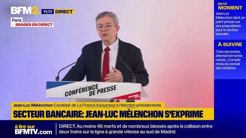 "Sa présence à la tête de cette banque est incompatible avec la nôtre": Jean-Luc Mélenchon s'en prend au directeur de Bpifrance