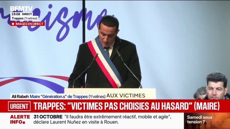 Hommage à Trappes: "Le Rassemblement national a assuré la transmission de la haine", dénonce Ali Rabeh, maire Génération.s de la ville