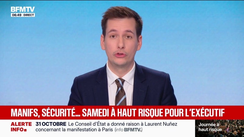 L'ÉDITO POLITIQUE - Manifestations du 31 octobre: une journée à haut risque pour l'exécutif