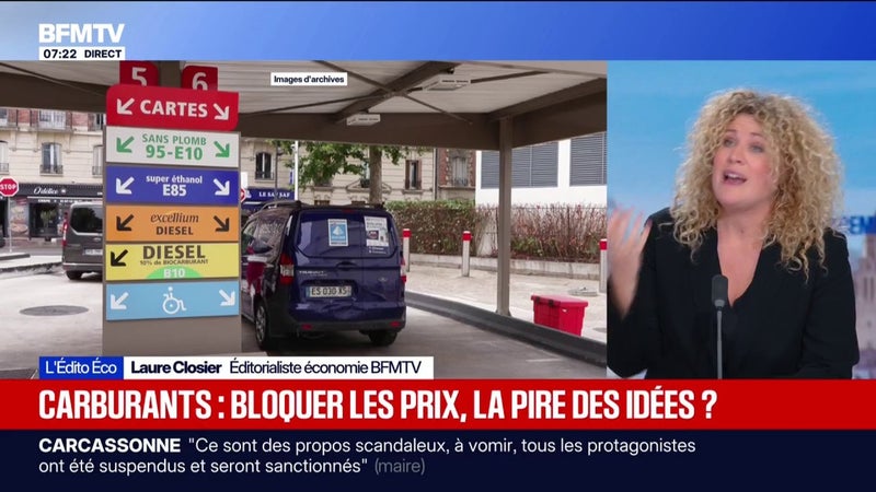 L'ÉDITO ÉCO DE LAURE CLOSIER - Plafonner les prix du carburant, une fausse bonne idée?
