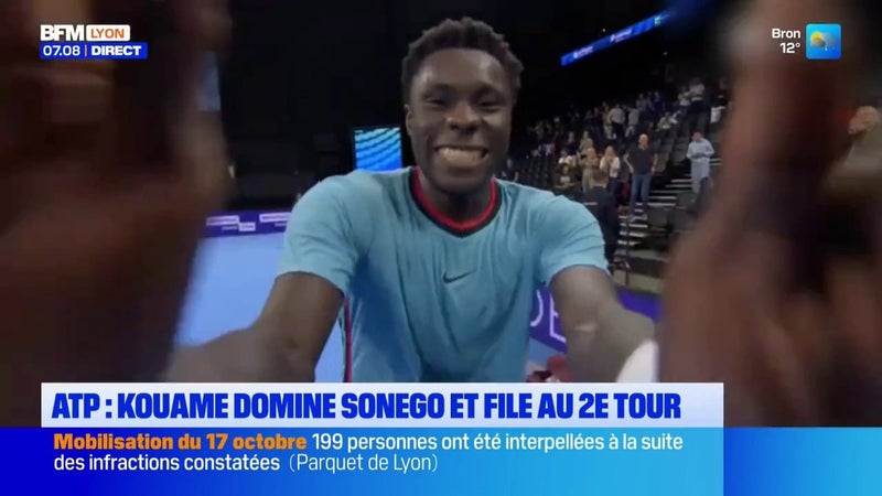 ATP 250 de Lyon : Kouamé domine Sonego et file au 2e tour