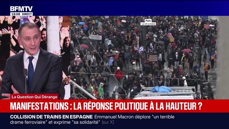 Conseil de défense pour préparer les manifestations: le gouvernement "montre les muscles parce qu'il a été très faible", fustige Laurent Jacobelli, porte-parole du Rassemblement national