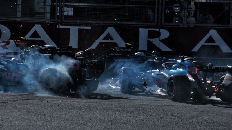 Le crash chez Alpine entre Colapinto et Gasly Grand Prix d Azerbaidjan 26 septembre 2026 2355019
