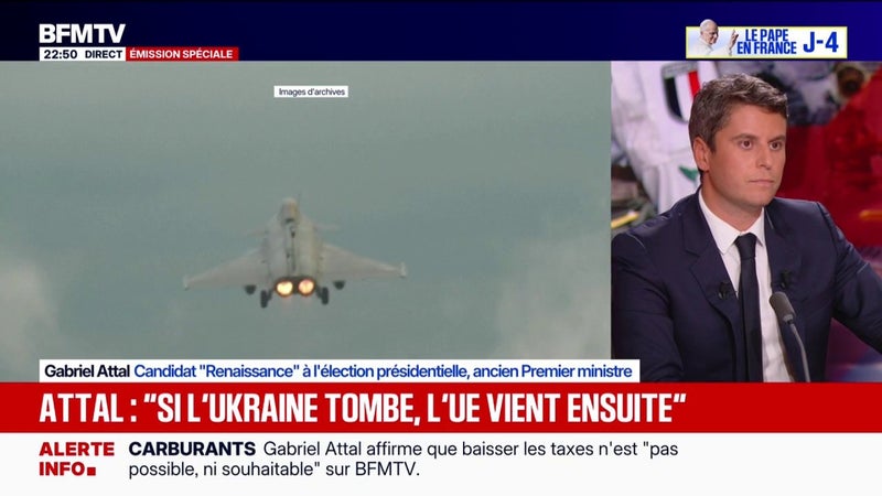 Dissuasion nucléaire: "La France peut devenir la nation protectrice de l'Union européenne", assure Gabriel Attal, candidat (Renaissance) à l'élection présidentielle