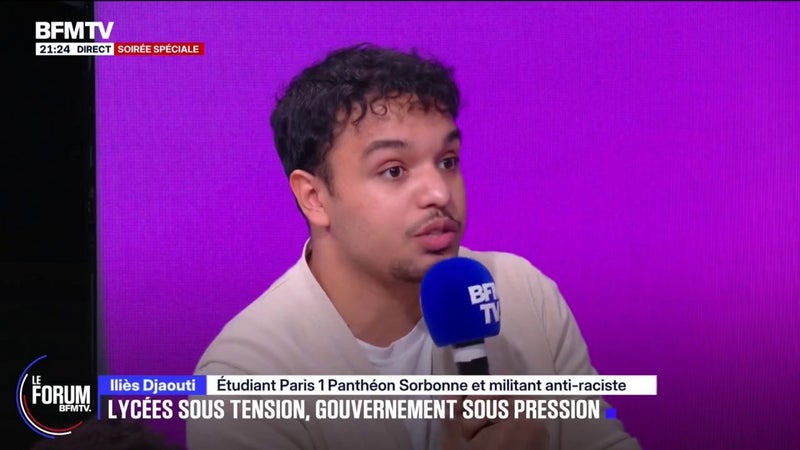 FORUM BFMTV - Colère étudiante: "On se retrouve avec un système éducatif qui est en lambeaux", estime Iliès, étudiant et militant anti-raciste