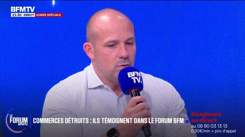 FORUM BFMTV - Violences le week-end du 17 octobre: "Il y en a qui ont perdu leur vie entière", assure Rémi, agent immobilier indépendant