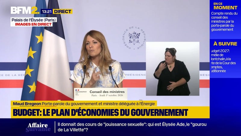 Budget: "Personne ne fera l'économie d'un compromis", estime la porte-parole du gouvernement Maud Bregeon