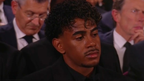 La réaction de Lamine Yamal au moment de l'annonce du Ballon d'or, 26 octobre 2026