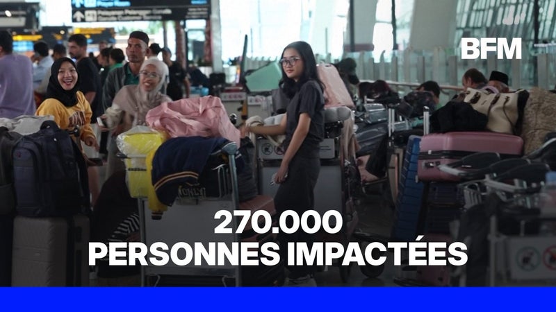 Indonésie: des dizaines de milliers de voyageurs bloqués par l'éruption d'un volcan