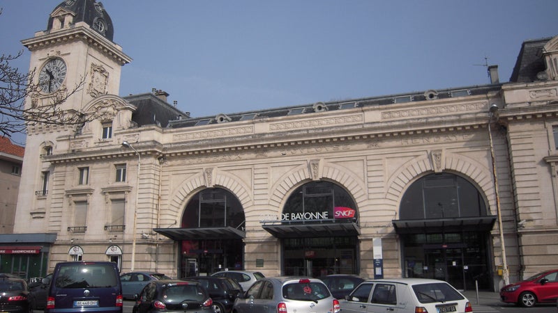 La gare de Bayonne.