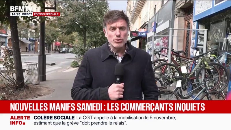 "S'il doit tomber, je tomberais avec lui": ce commerçant défendra son magasin de vélos à Paris ce 24 octobre