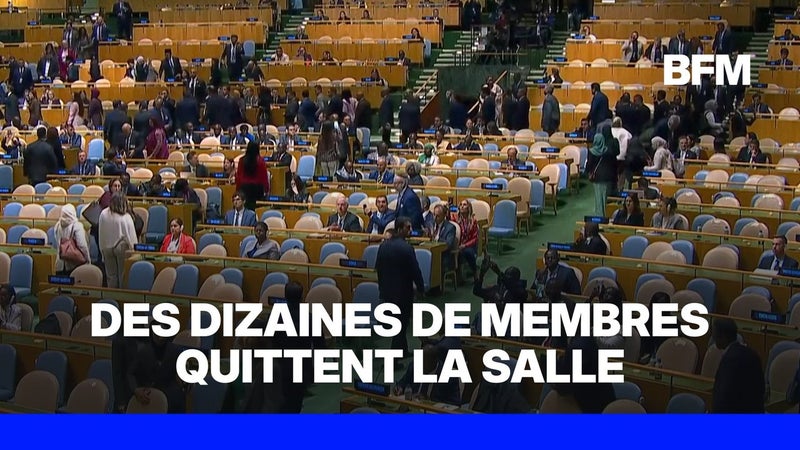 Des délégations quittent l’Assemblée générale de l’ONU pendant le discours de Benjamin Netanyahu