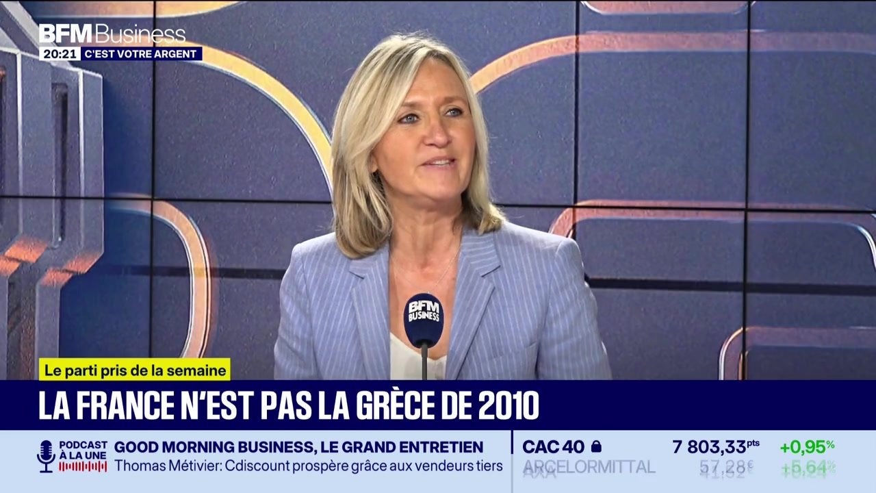 Economic and investment advisers appear on a French business program
