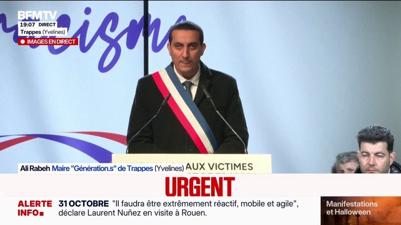 Hommage à Trappes: "L'assassin n'a pas choisi ses victimes au hasard", dénonce Ali Rabeh, maire Génération.s de la ville