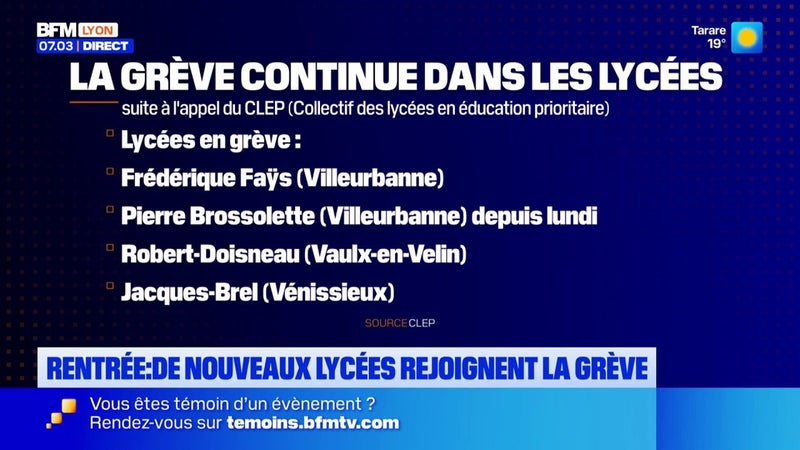 Rentrée : de nouveaux lycées rejoignent la grève