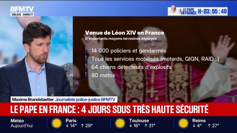 Sécurité hors normes pour la visite du pape à Paris