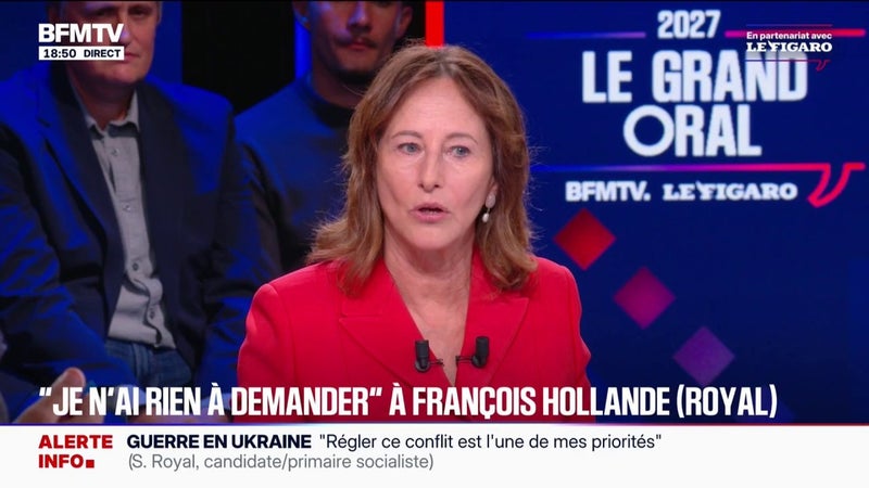 "Je refuse qu'on touche aux retraites tant qu'ils n'auront pas remis l'impôt sur la fortune financière", fustige Ségolène Royal, candidate à la primaire socialiste