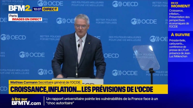 L'OCDE relève à 2,9% sa prévision de croissance mondiale en 2026, malgré la guerre au Moyen-Orient