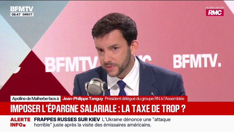 Accord sur l'immigration entre Jordan Bardella et Nigel Farage: "C'était courageux", défend Jean-Philippe Tanguy, député RN