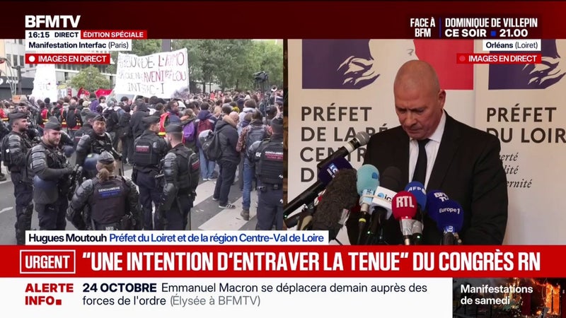 Congrès du RN à Orléans: "20.000 à 30.000 personnes venues de toute la France" sont attendues samedi, indique le préfet du Loiret