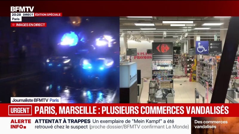 Mobilisation du 24 octobre: la manifestation est complètement dispersée à Paris, les forces de l'ordre restent sur place