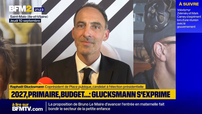 François Ruffin à la primaire PS? Raphaël Glucksmann assure "n'avoir peur d'aucune confrontation"