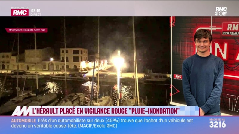 L'Hérault est placé en vigilance rouge "pluie-inondation"