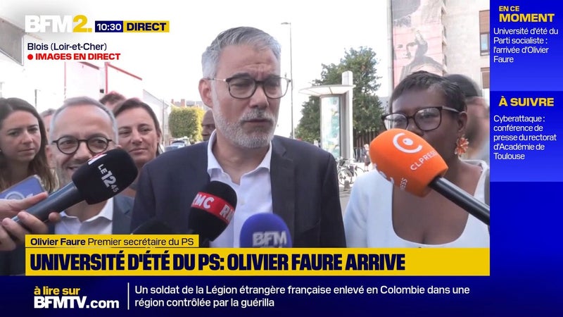 "Je souhaite qu'il participe à cette primaire", affirme Olivier Faure à propos d'une potentielle candidature de François Hollande à la présidentielle
