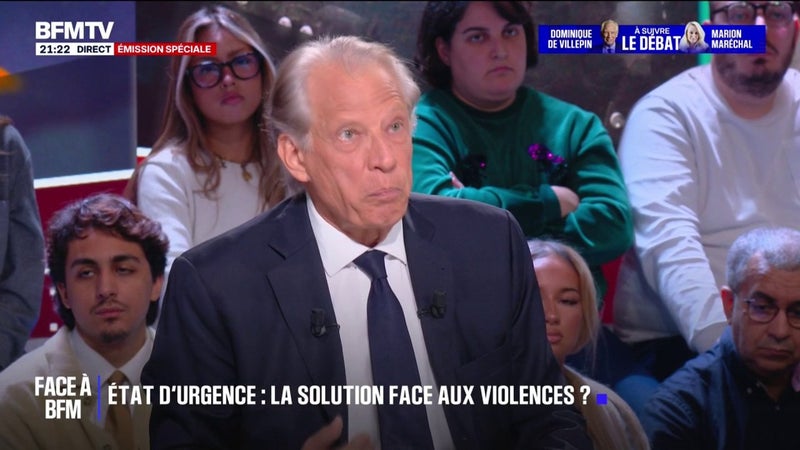 Dominique de Villepin, ancien Premier ministre, différencie les émeutes de 2005 aux mobilisations du 17 octobre