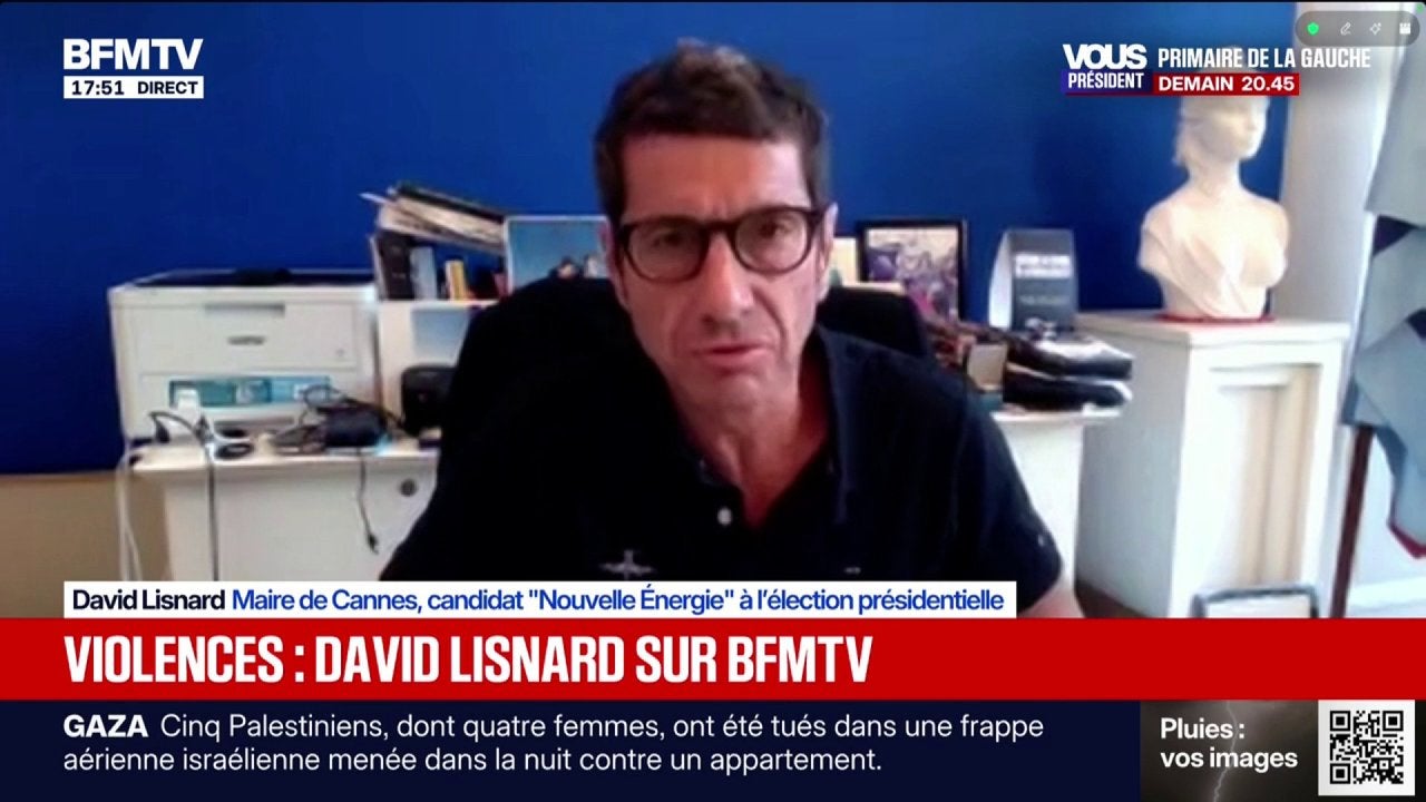 Colère lycéenne: "La police municipale dans ma commune a interpellé 23 individus", détaille David Lisnard, maire de Cannes et candidat "Nouvelle Énergie" à l'élection présidentielle