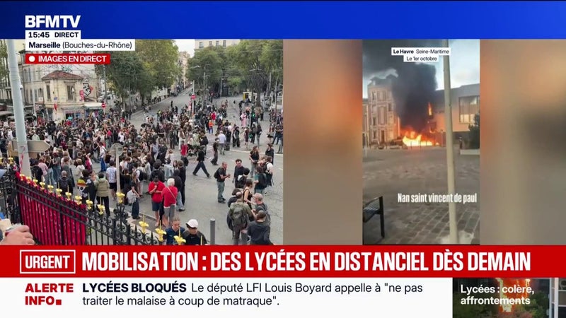 Colère lycéenne: Édouard Geffray demande à faire cours à distance si besoin