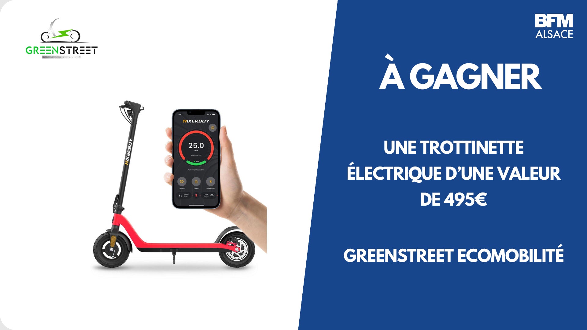 À GAGNER : Une trottinette électrique d'une valeur de 495€