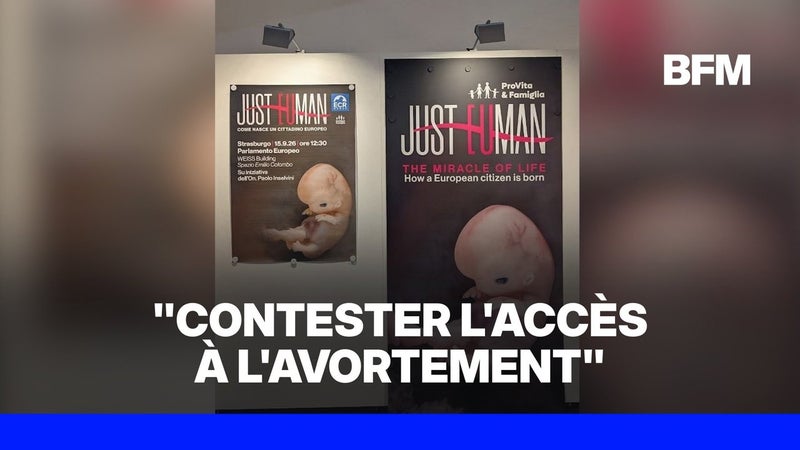 Les eurodéputés de gauche réclament le retrait d’une exposition “anti-IVG” au Parlement européen
