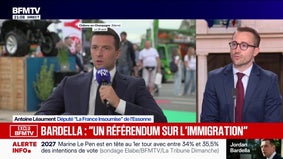 Référendum sur l'immigration proposé par le RN: "Ce parti n'a pas changé", dénonce Antoine Léaument, député LFI